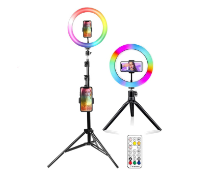 Akcesoria Foto Mozos Lampa pierścieniowa LED 26cm RGB